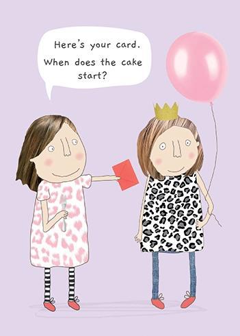 Cake Start Birthday Card