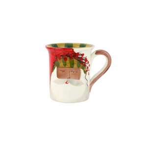 Vietri Old St. Nick Multicultural Assorted Mugs - Set of 4