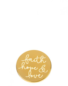 Spartina 449 Locket Keynote Insert - Faith Hope Love