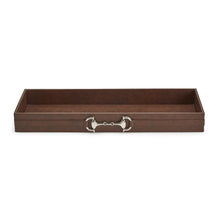 Load image into Gallery viewer, Horse Country Long Bar / Table Tray with Metal Horse Bit Accent
