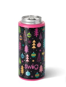 Swig Merry & Bright Skinny Can Cooler - 12oz