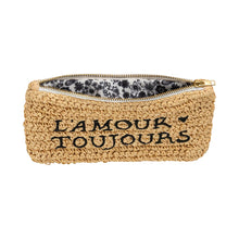 Load image into Gallery viewer, L&#39;Amour Toujours Medium Zipper Pouch
