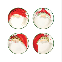 Load image into Gallery viewer, Old St. Nick Canape Plate - Striped Hat
