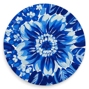 Blue And White Flower Garden Coaster - Set of 4
