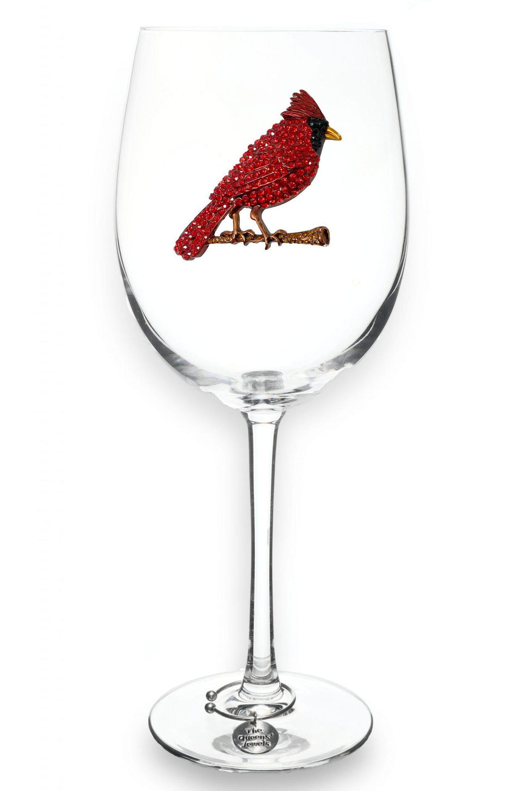 Cardinal Jeweled Wine Glass - Stemmed