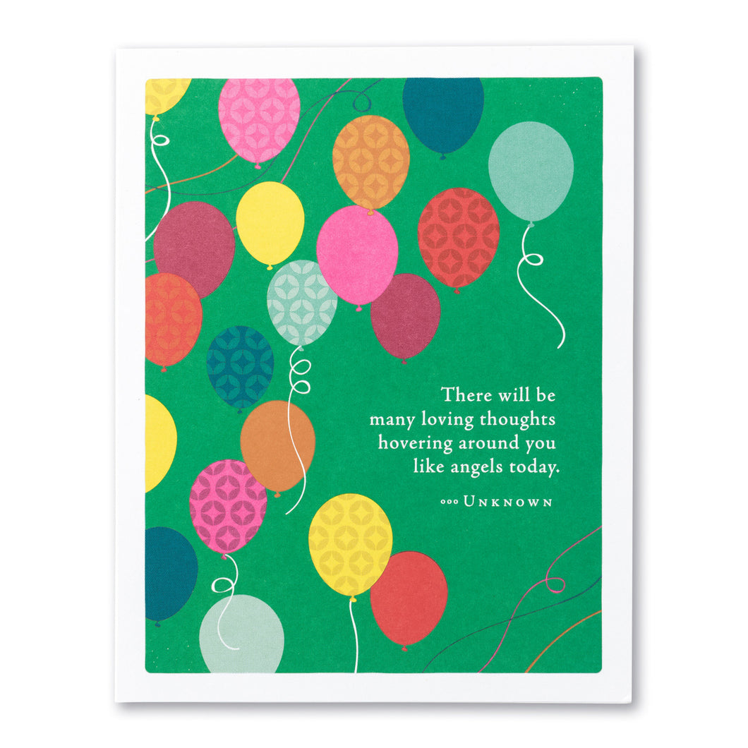 There Will Be Many Loving Thoughts - Birthday Card