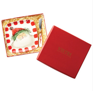 Vietri Old St. Nick Square Plate with Spreader - FINAL SALE
