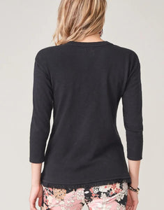 Hudson Fringe Top - Black
