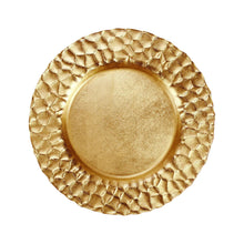 Load image into Gallery viewer, Vietri Rufolo Glass Gold Honeycomb Service Plate/Charger
