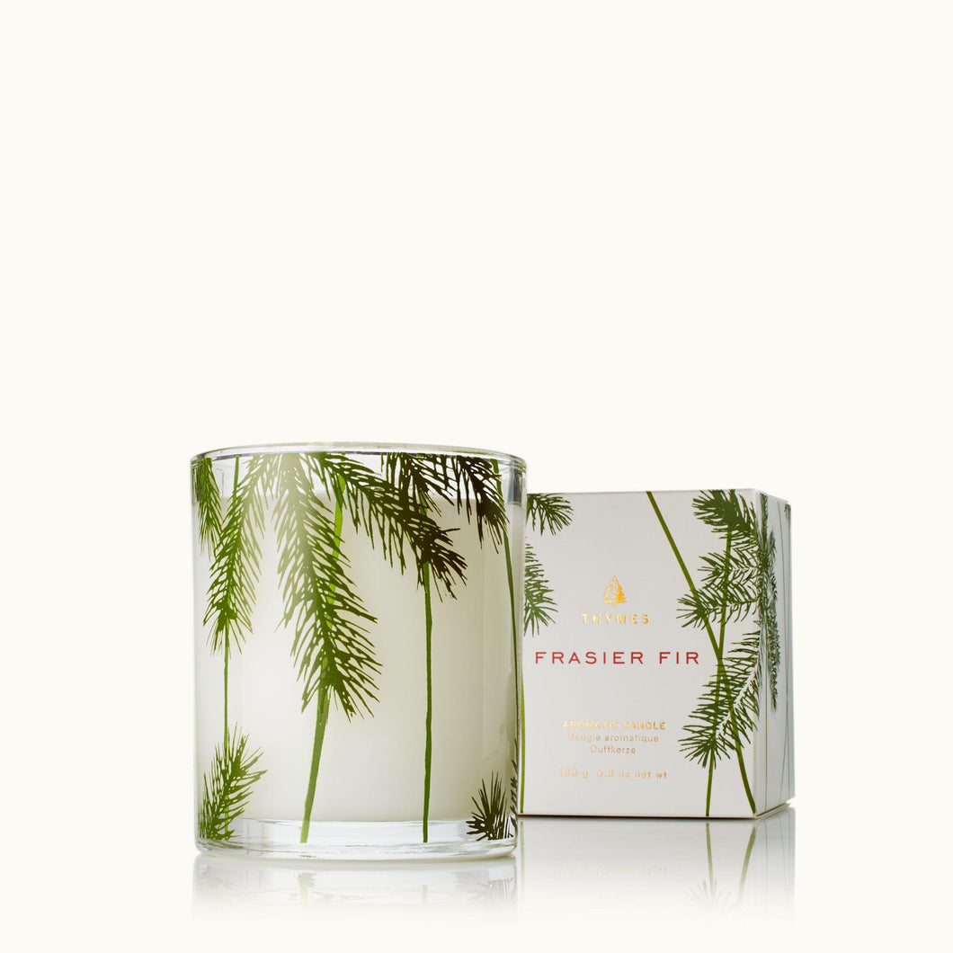 Thymes Frasier Fir Poured Pine Needle Design Candle - 6.5 oz