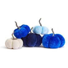 Load image into Gallery viewer, Blue Hues Velvet Plush Pumpkins - Assorted

