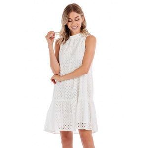 White Eyelet Dress