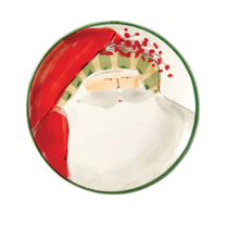 Load image into Gallery viewer, Old St. Nick Canape Plate - Striped Hat

