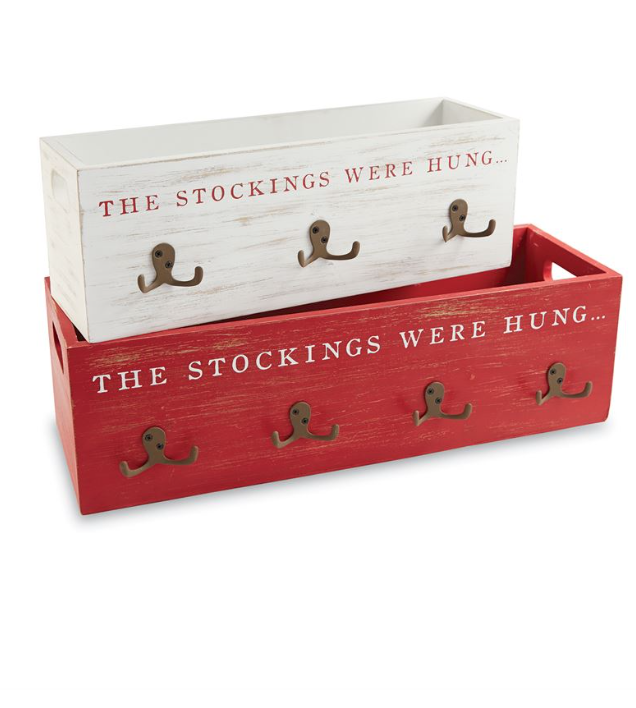 Red Stocking Hanger - 4 Hooks