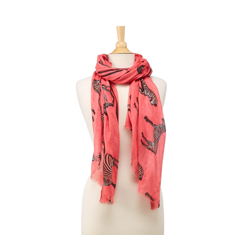 Show Your Stripes Zebra Print Scarf