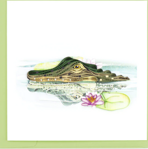 Alligator Quilling Card