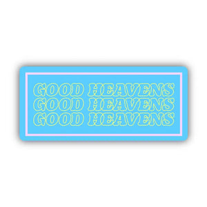 Good Heavens Sticker - Blue