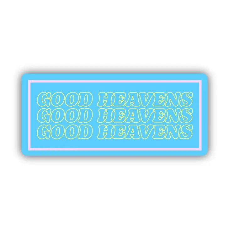 Good Heavens Sticker - Blue