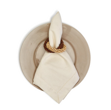 Load image into Gallery viewer, napkin with Beaded Napkin Rings
