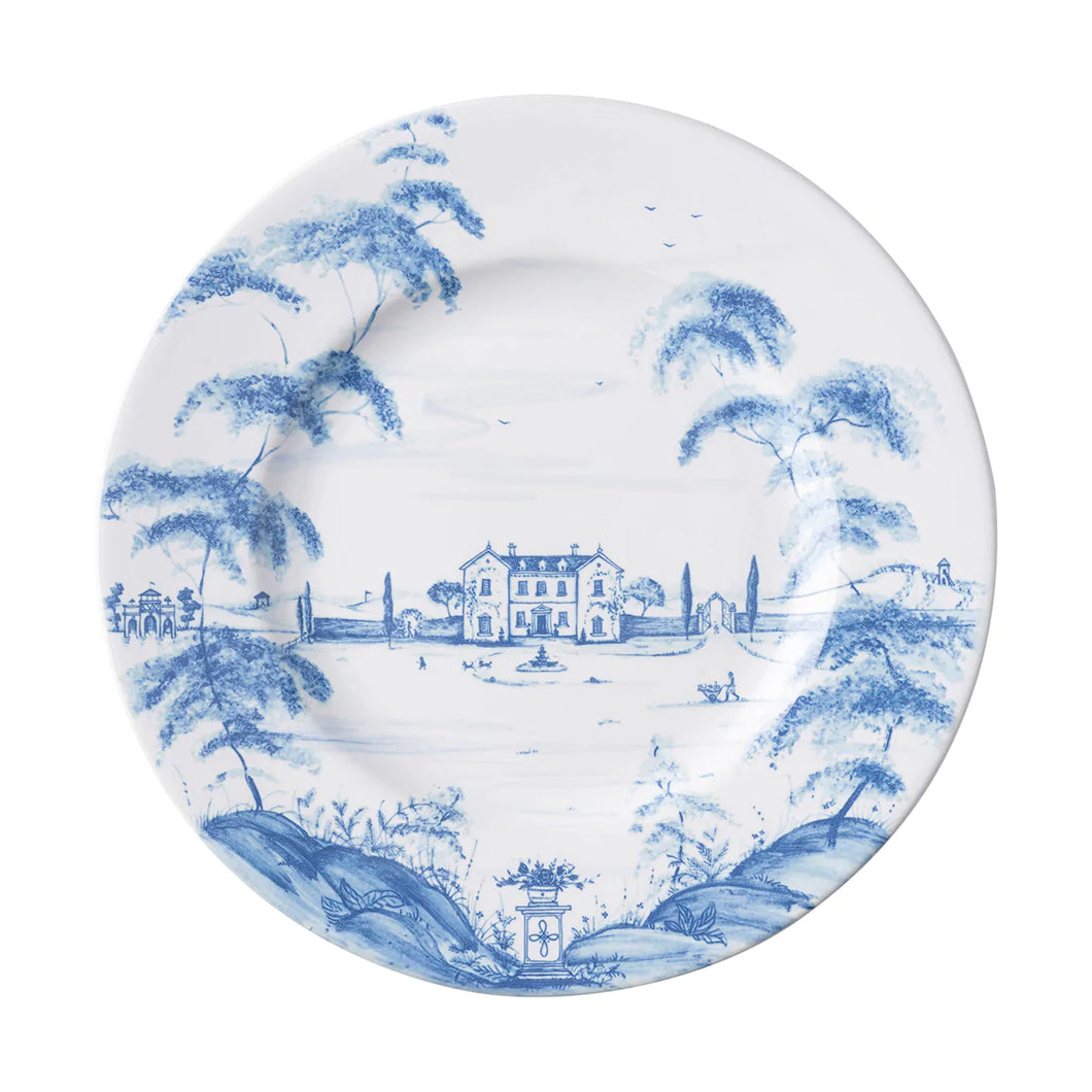 Country Estate Dinner Plate Main House - Delft Blue