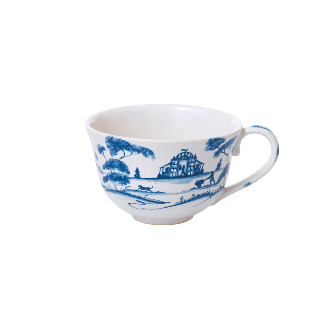 Country Estate Tea/Coffee Cup Garden Follies - Delft Blue