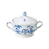Juliska Country Estate Lidded Sugar/Jam Bowl Main House - Delft Blue - 8 Oz.
