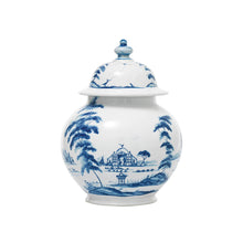 Load image into Gallery viewer, Country Estate Medium Lidded Ginger Jar Garden Follies - Delft Blue
