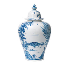 Load image into Gallery viewer, Juliska Country Estate Tall Lidded Ginger Jar Estate Grounds - Delft Blue
