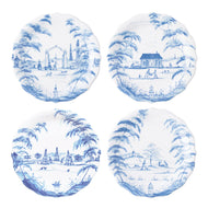 Juliska Country Estate Party Plates Set/4 Spring Gardening Scenes