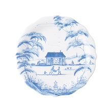 Load image into Gallery viewer, Country Estate Party Plates Set/4 Spring Gardening Scenes - Delft Blue

