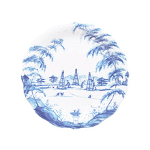Load image into Gallery viewer, Country Estate Party Plates Set/4 Spring Gardening Scenes - Delft Blue
