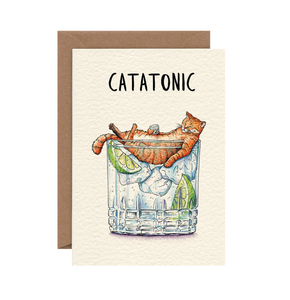 Catatonic Greeting Card