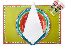 Load image into Gallery viewer, Color Play Paper Placemat  with plates
