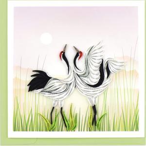 Cranes Quilling Card