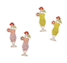 Load image into Gallery viewer, Crystal Embellished Daiquiri Statement Earrings
