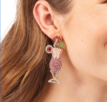 Load image into Gallery viewer, Crystal Embellished Daiquiri Statement Earrings
