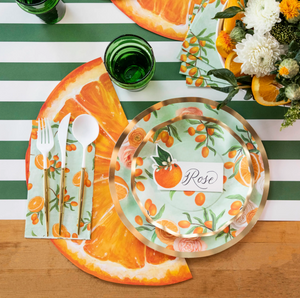 Die-Cut Orange Slice Placemat