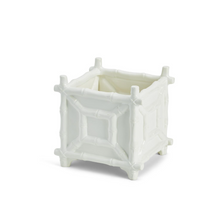 Load image into Gallery viewer, Hampton Faux Bamboo Fretwork Cachepot Planter
