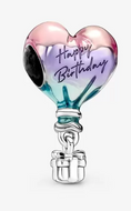 Happy Birthday Hot Air Balloon Charm
