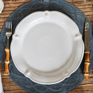 Juliska Berry and Thread Flared Dinner Plate - Whitewash