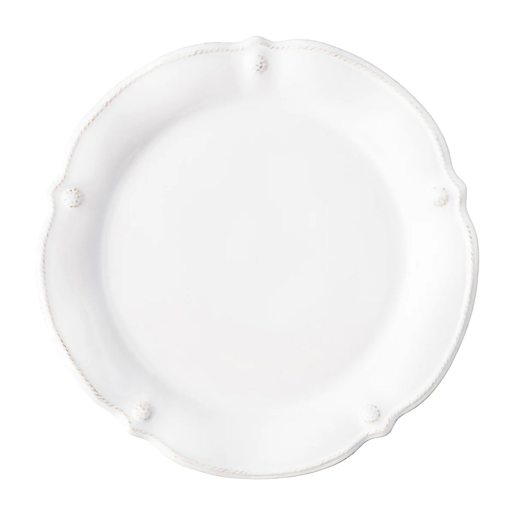 Juliska Berry and Thread Flared Dinner Plate - Whitewash