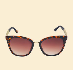 Powder Luxe Natalia - Tortoiseshell/Glitter Sunglasses