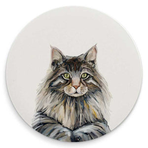 Feline Friends Cat Bunch Single Coaster - Set of 4