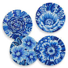 Load image into Gallery viewer, Blue And White Flower Garden Coaster - Set of 4
