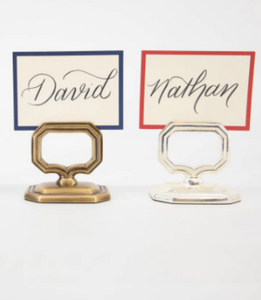 Napkin Ring with Place Card Holder - Single