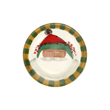 Load image into Gallery viewer, Old St. Nick Multicultural Round Salad Plate - Green Hat
