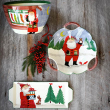 Load image into Gallery viewer, Old St. Nick Handled Rectangular Platter
