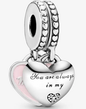 Load image into Gallery viewer, PANDORA Mother &amp; Daughter Hearts Dangle Charm
