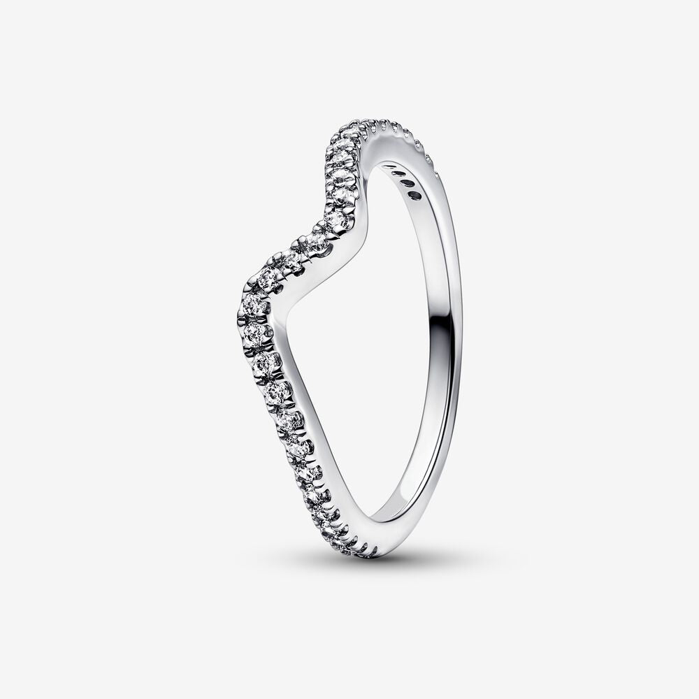 PANDORA Sparkling Wave Ring