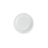 Vietri Pietra Serena Heart Plate